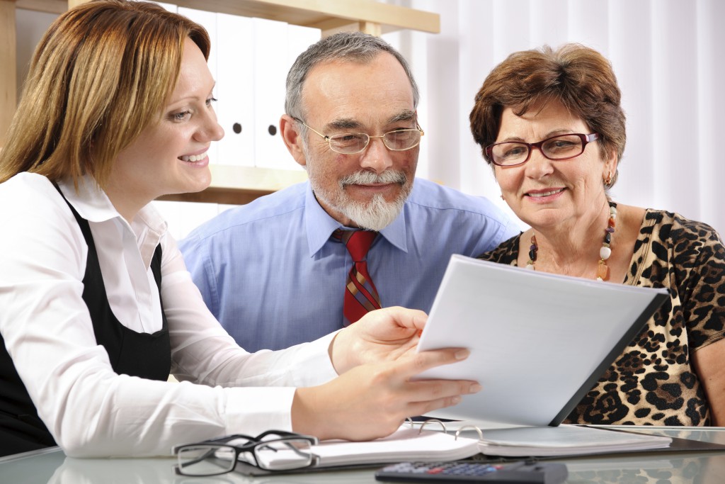 Senior Couple in Meeting