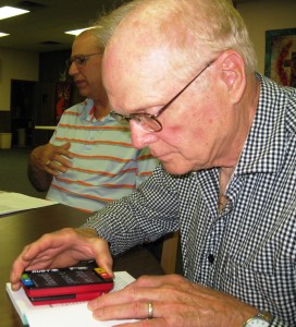 Man using a Ruby Reader