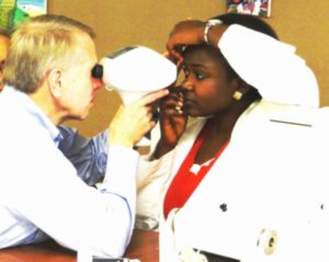 Staff testing for glaucoma